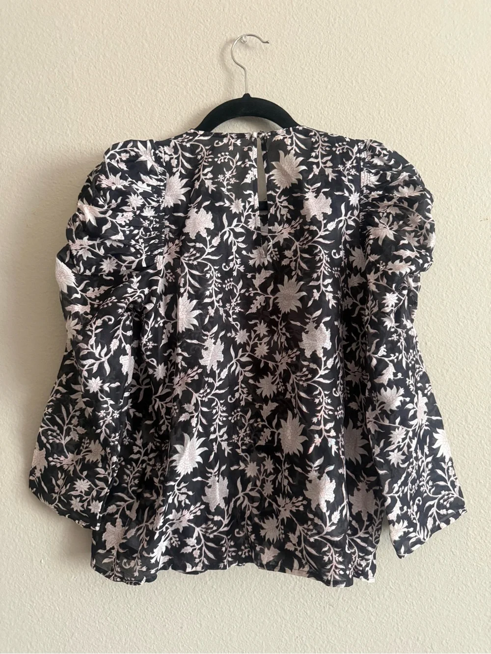 ULLA JOHNSON Posey Blouse in Midnight Size 4